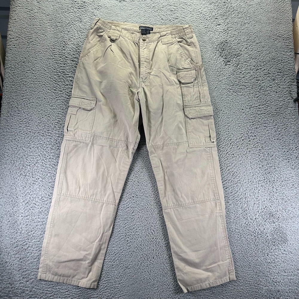 5.11‎ Tactical Pant Men's 34x32 Beige Cotton Cargo Straight Workwear Utility